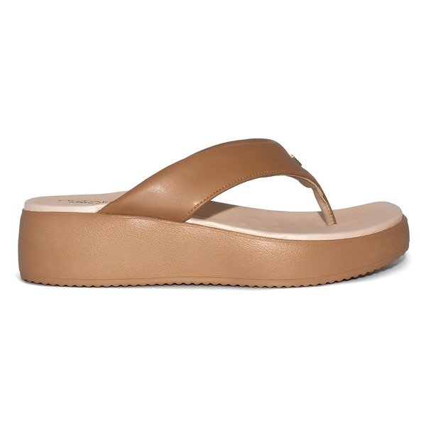 Chinelo Feminino Modare Conforto Anabela 7189-101 Marrom 2