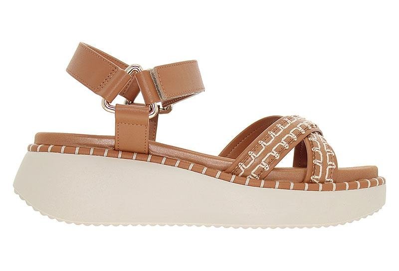 Sandália Casual Feminina Papete Vizzano 6519-102 Marrom 2