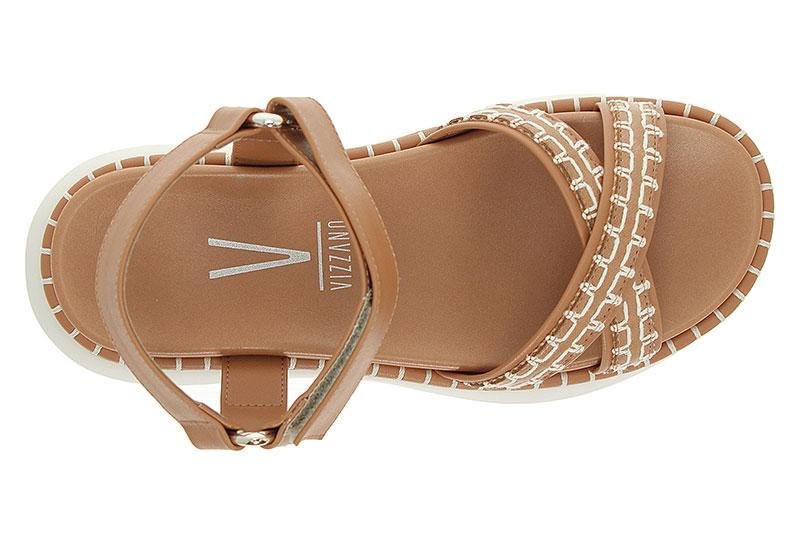 Sandália Casual Feminina Papete Vizzano 6519-102 Marrom 4