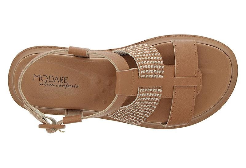 Sandália Feminina Modare Ultra Sense 7200-101 Marrom 4