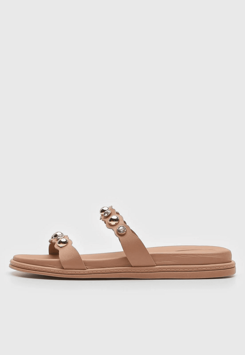 Chinelo Feminino Papete Beira Rio 8488-118 Bege 2