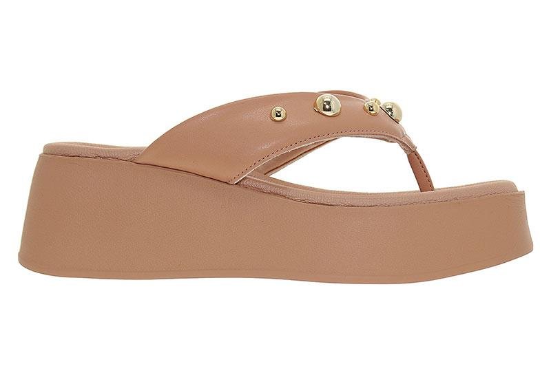 Tamanco Feminino Beira Rio Plataforma 8530-104 Bege 2
