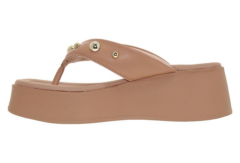 Tamanco Feminino Beira Rio Plataforma 8530-104 Bege 3