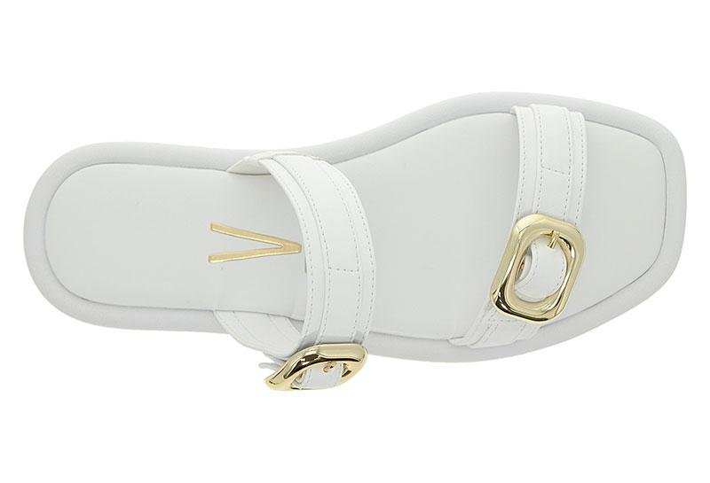 Sandália Feminino Vizzano Flat Detalhe Dourado 6522-102 Branco 3