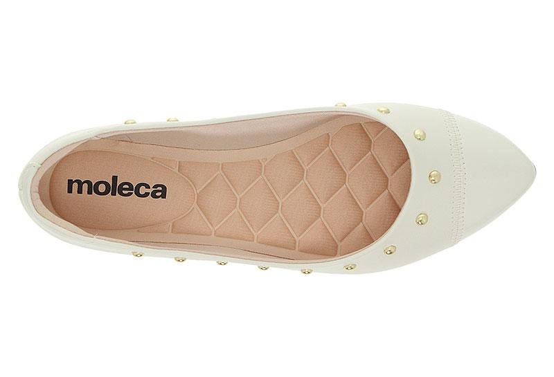 Sapatilha Feminina Moleca Casual 5635-874 Branco 3