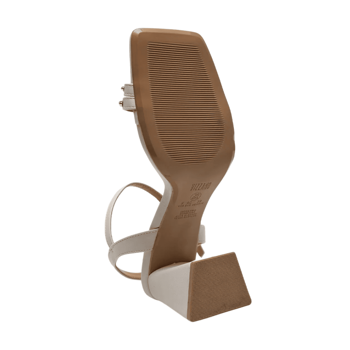 Sandália Feminina Vizzano Com Detalhe Dourado 6464-138 Branco 5