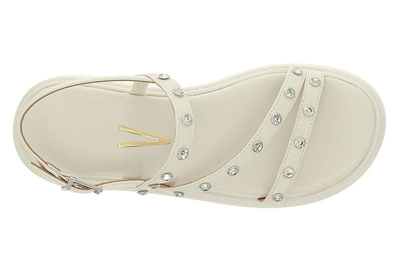 Sandália Feminina Vizzano Plataforma Papete com Padrarias 6525-101 Branco 4