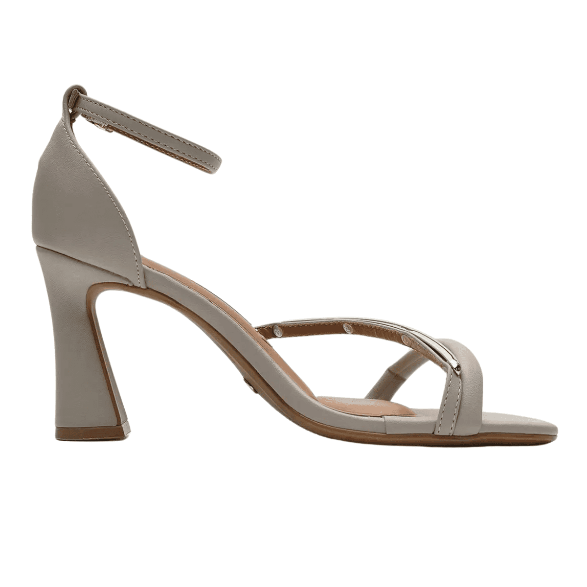 Sandália Feminina Vizzano Com Detalhe Dourado 6517-106 Cinza 2