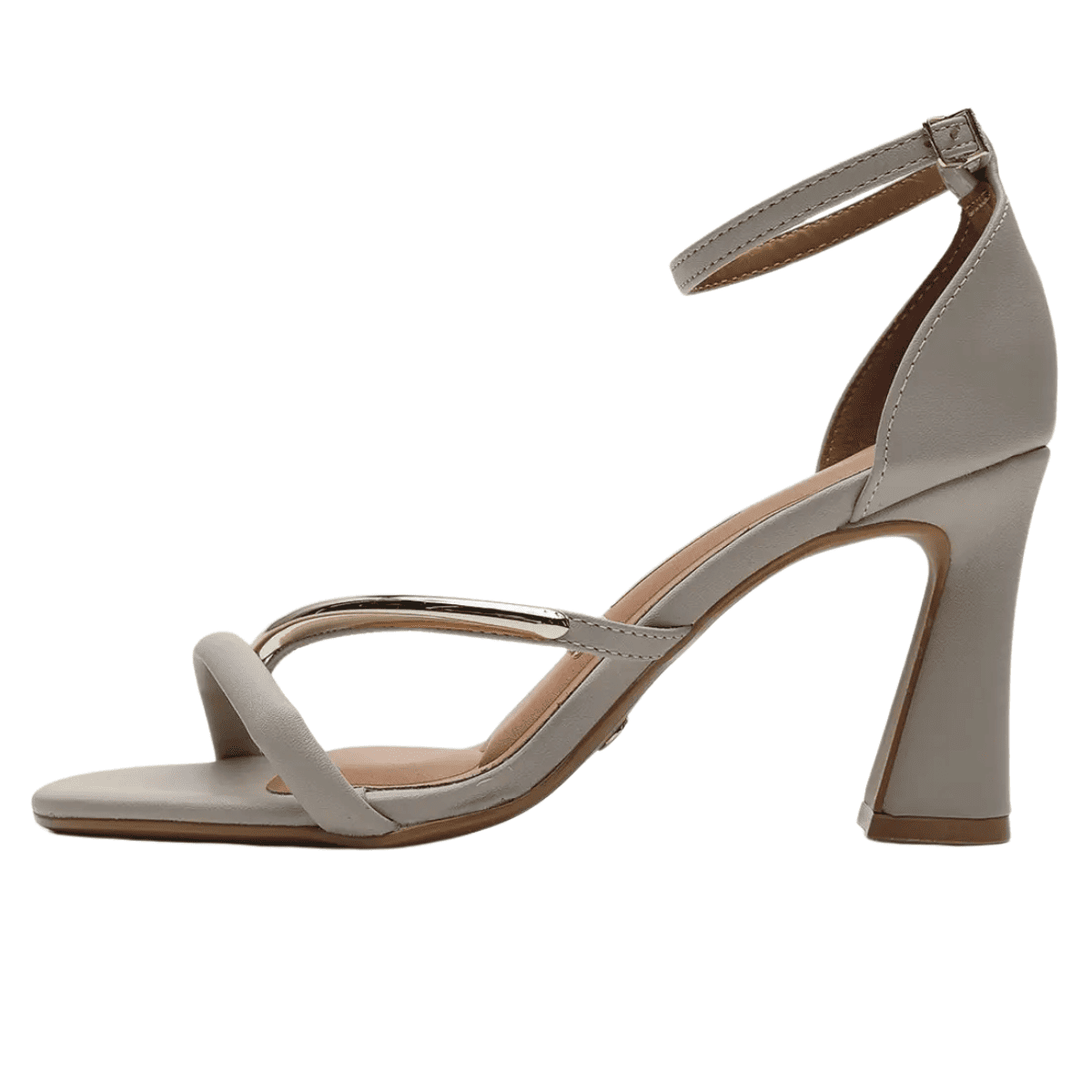 Sandália Feminina Vizzano Com Detalhe Dourado 6517-106 Cinza 3