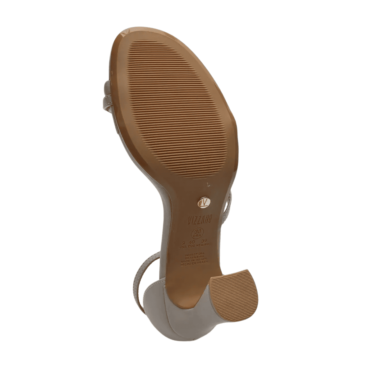 Sandália Feminina Vizzano Com Detalhe Dourado 6517-106 Cinza 4