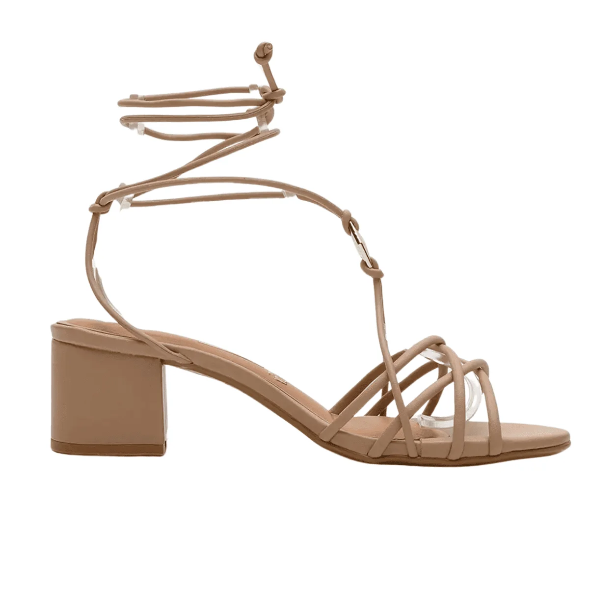 Sandália Feminina Vizzano Com Amarração 6291-1179 Bege 2