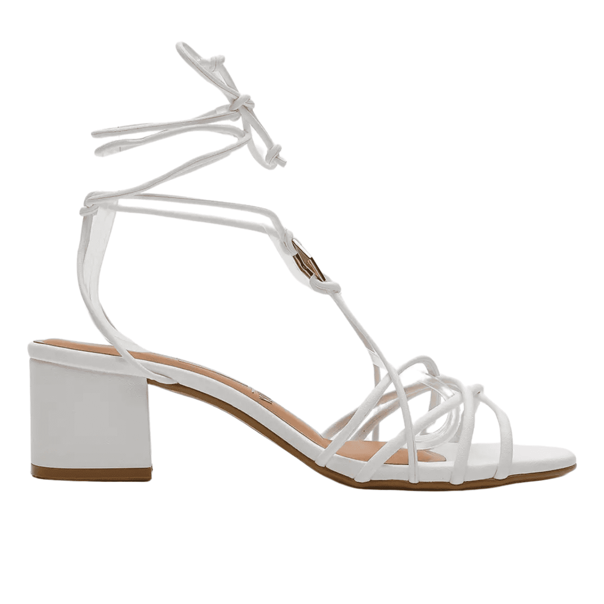 Sandália Feminina Vizzano Com Amarração 6291-1179 Branco 2