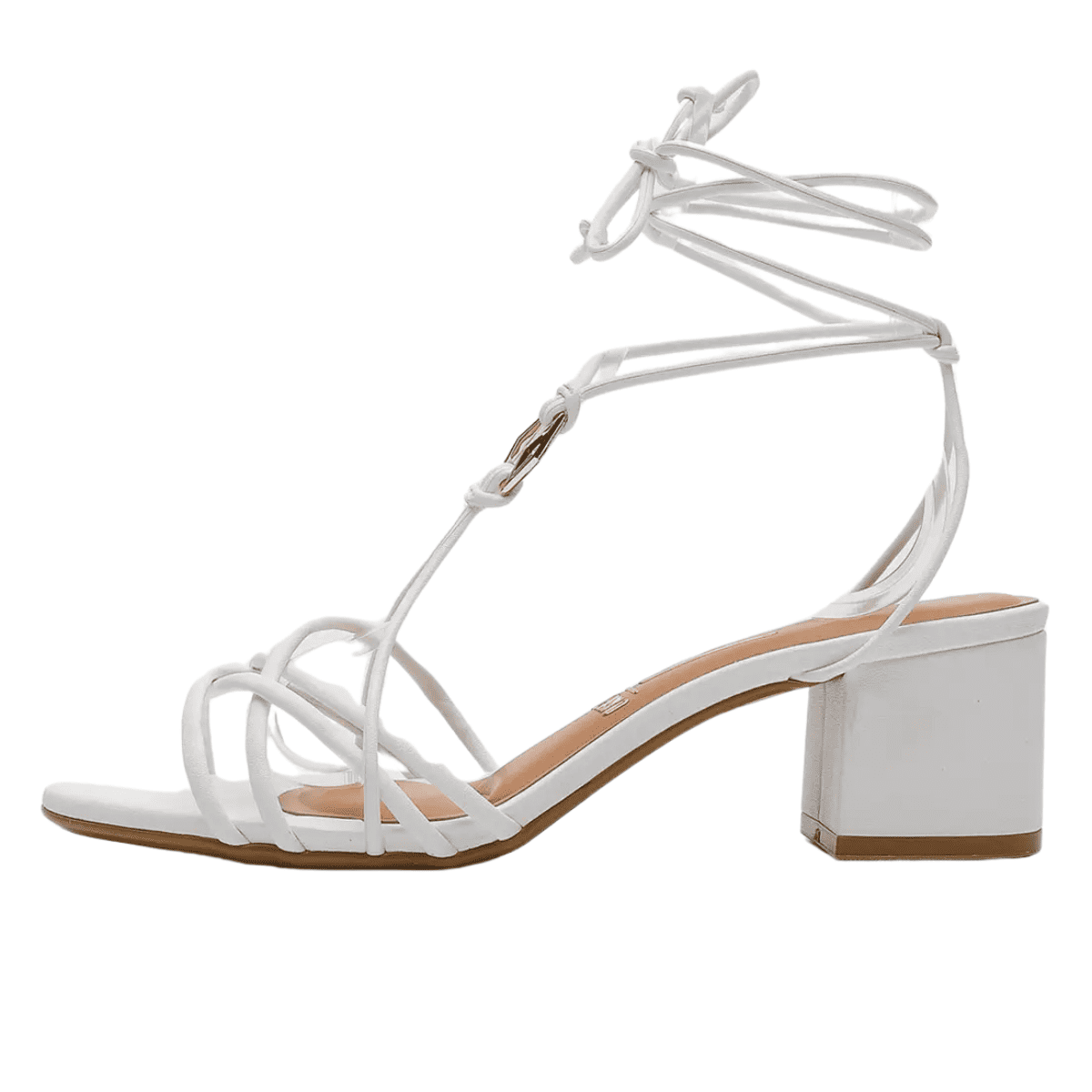 Sandália Feminina Vizzano Com Amarração 6291-1179 Branco 3