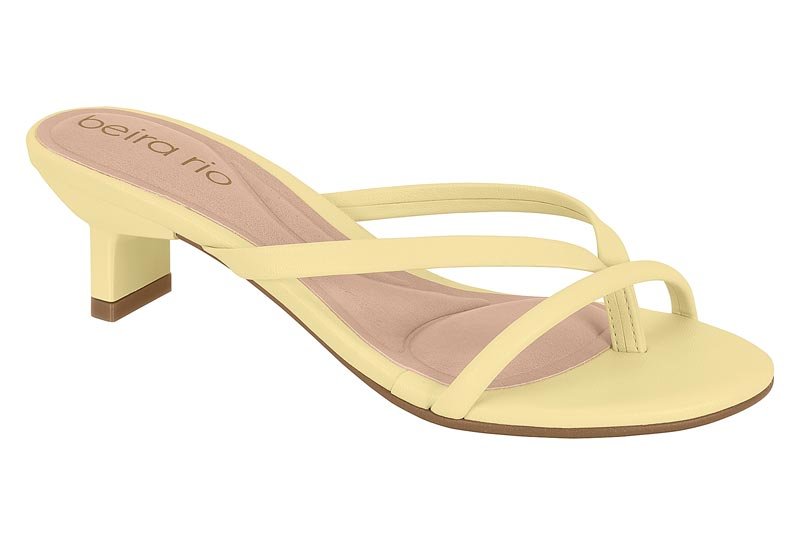 Tamanco Feminino Beira Rio 8549-100 Amarelo 1