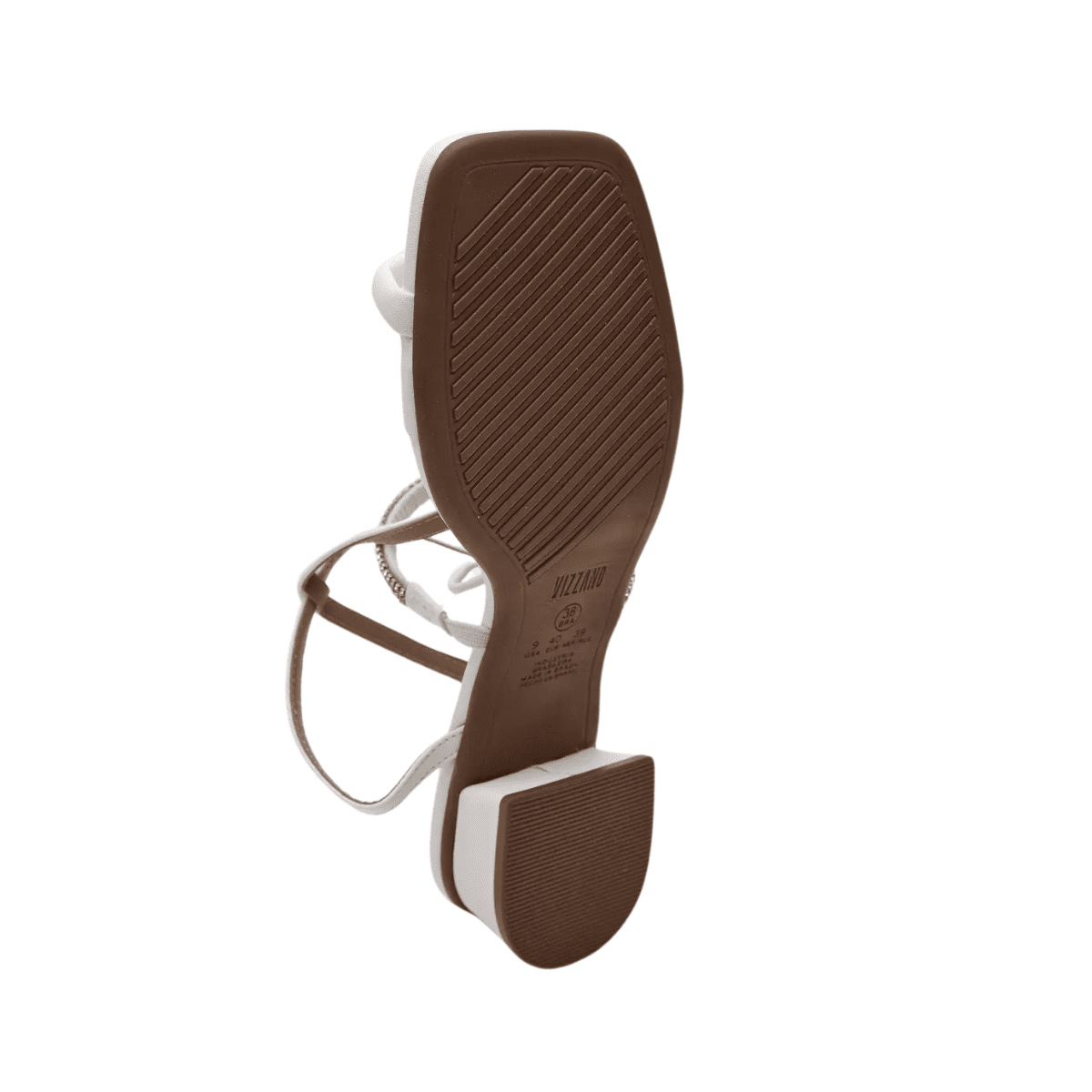 Sandália Feminina Casual Salto Baixo Vizzano 6454-125 Branco 5