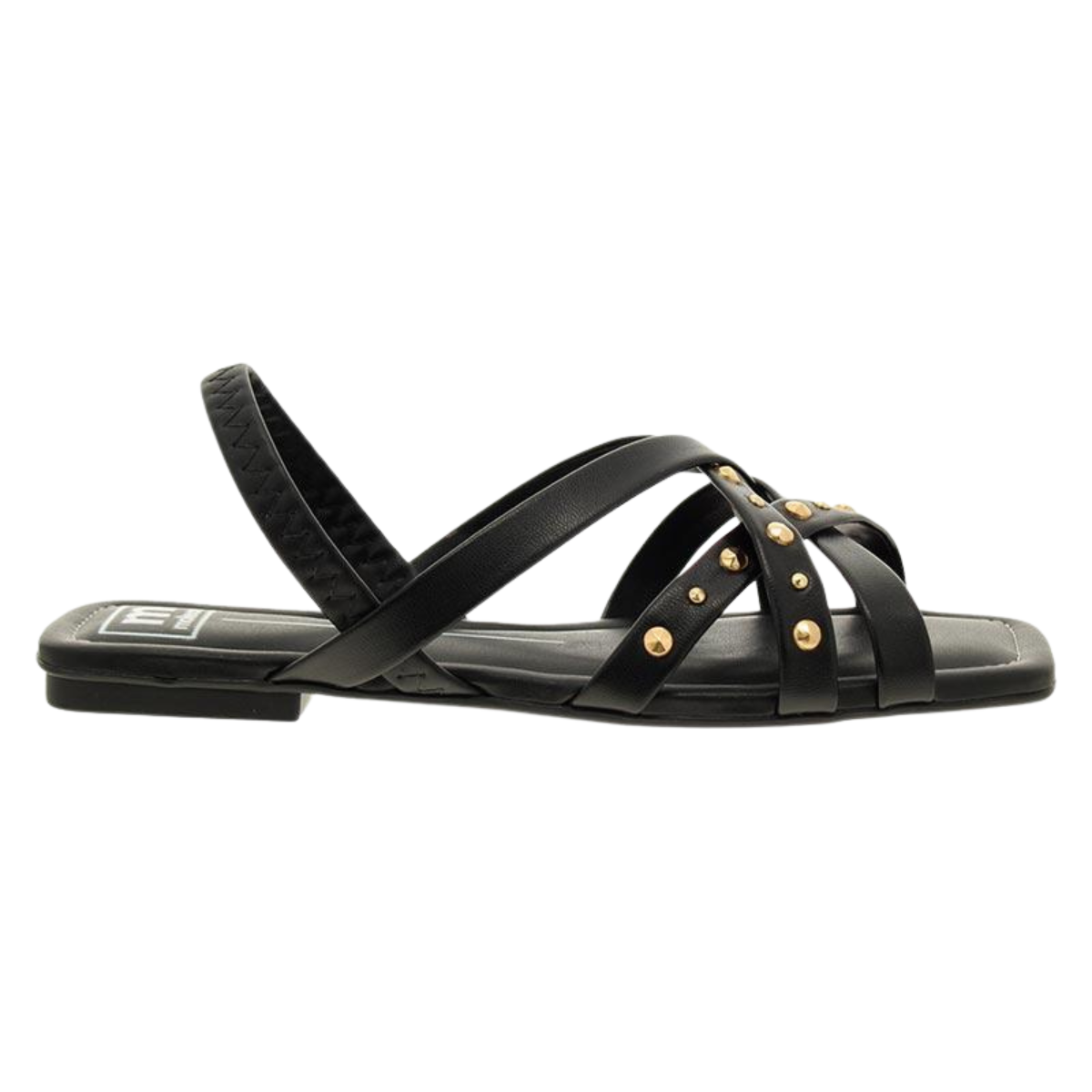 Sandália Feminina Rasteira Moleca 5462-140 Preto 2