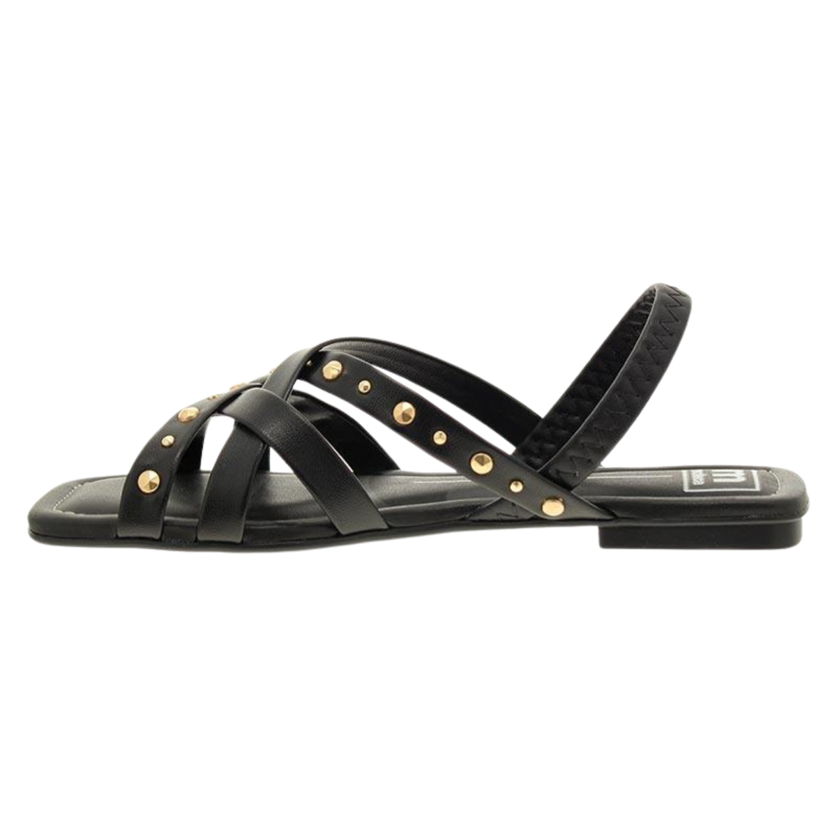 Sandália Feminina Rasteira Moleca 5462-140 Preto 4