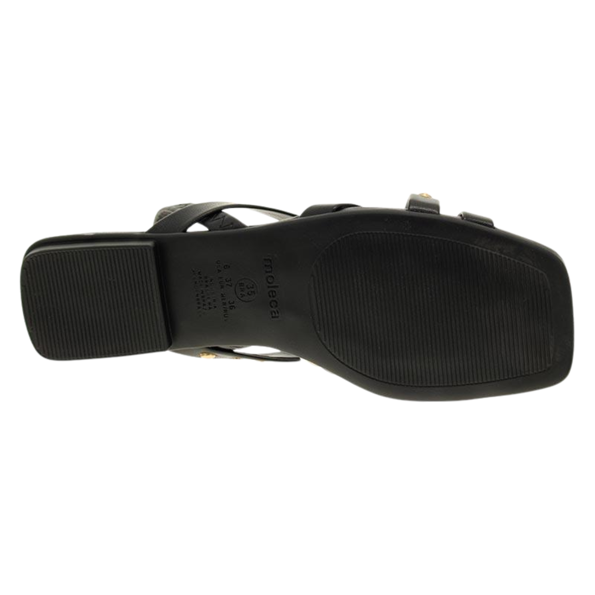 Sandália Feminina Rasteira Moleca 5462-140 Preto 5