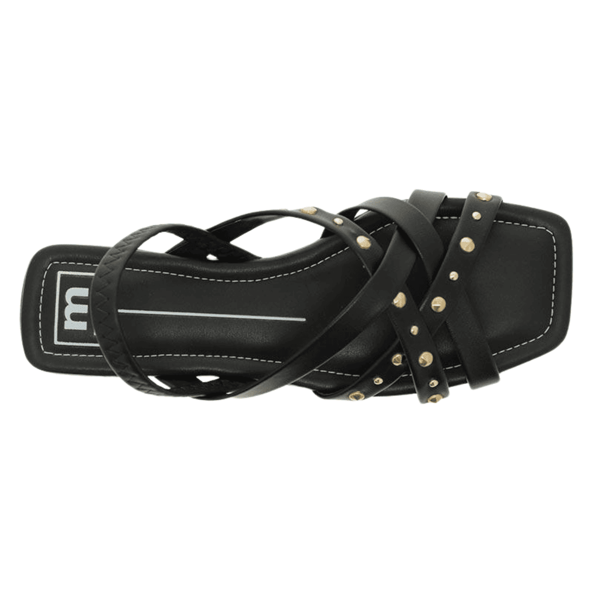 Sandália Feminina Rasteira Moleca 5462-140 Preto 6