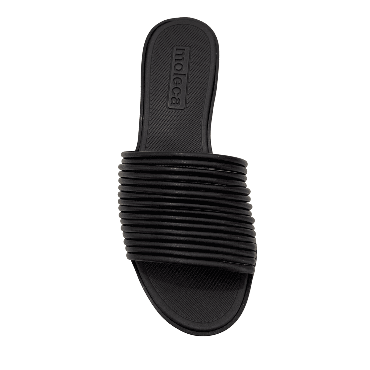 Sandália Feminina Rasteira Moleca 5532-101 Preto 5