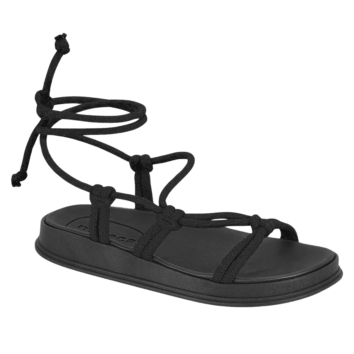 Sandália Feminina Casual Moleca Com Amarração 5509-107