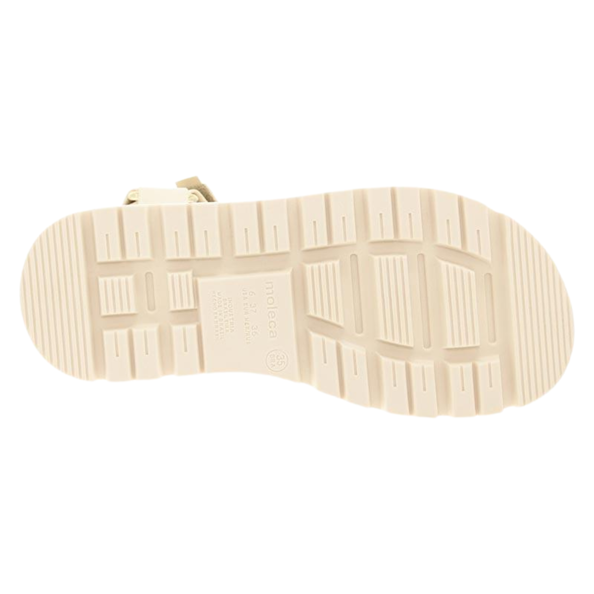 Sandália Feminina Tratorada Moleca 5504-109 Off White 6