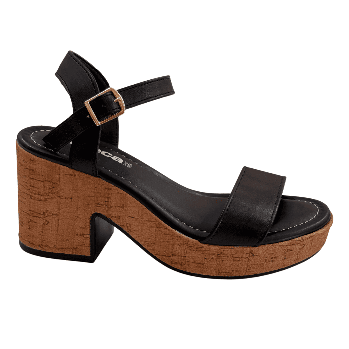 Sandália Feminina Moleca Plataforma 5549-102 Preto 2