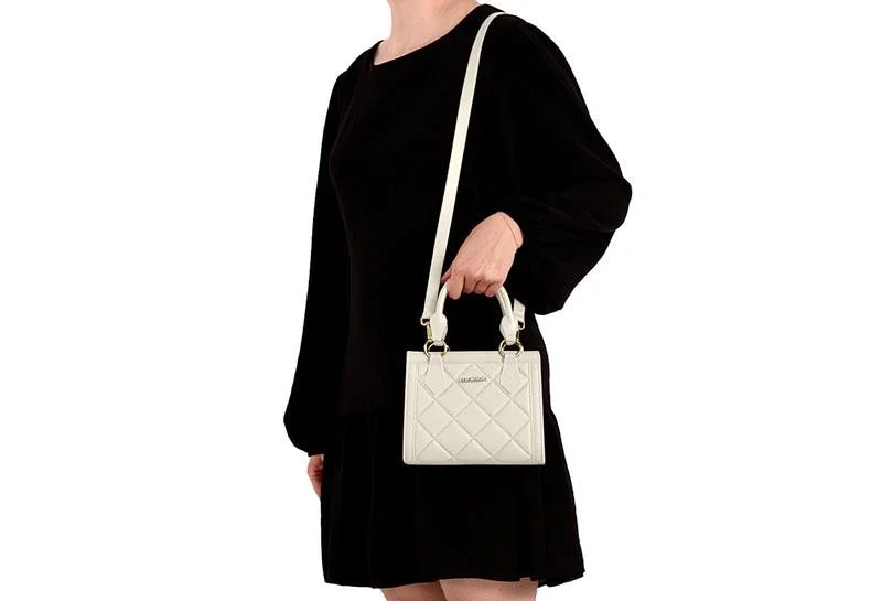 Bolsa Feminina com Alça de Mão e Transversal Moleca 50040-1 Off White 5