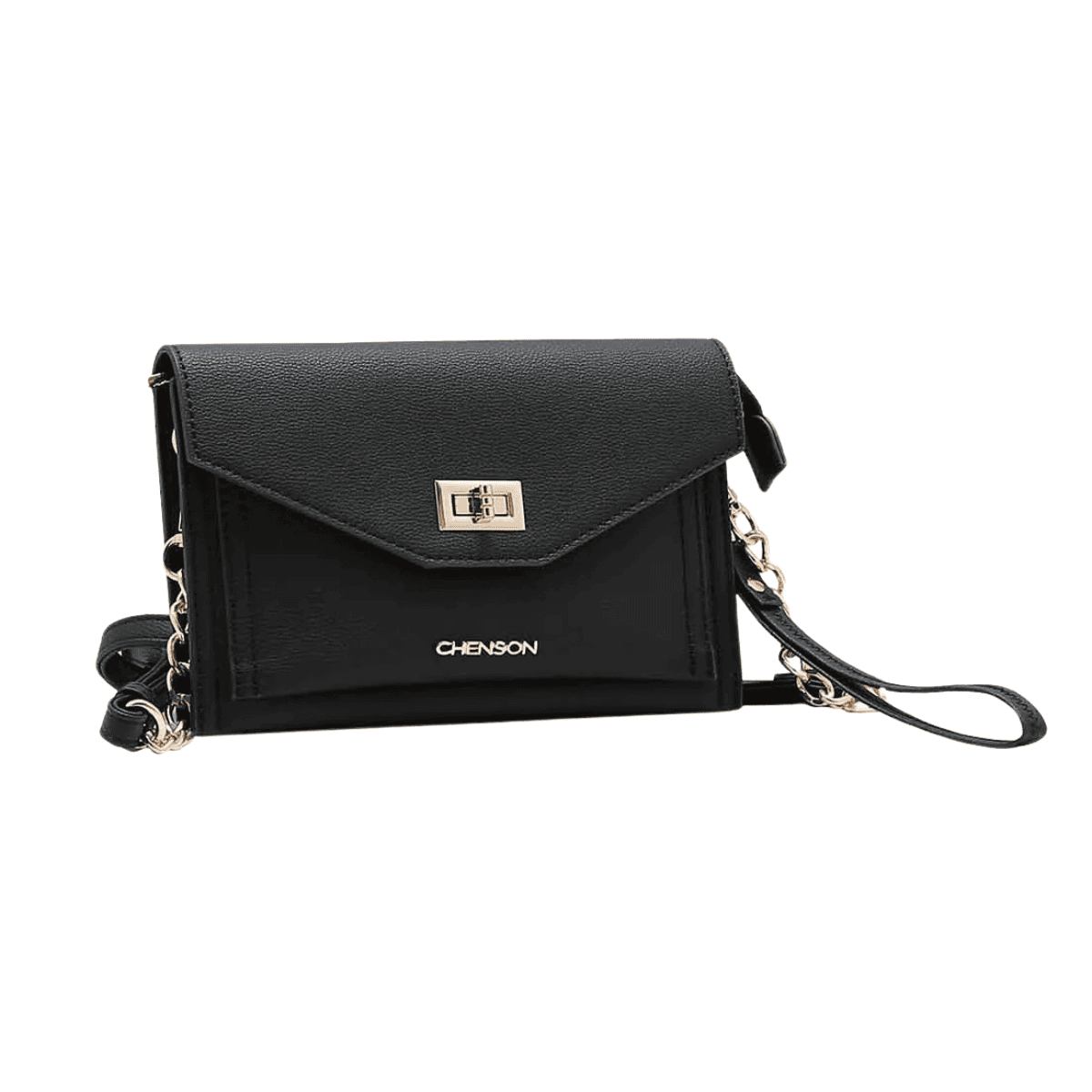 Bolsa Feminina Chenson Original Transversal 3484933 Preto 1