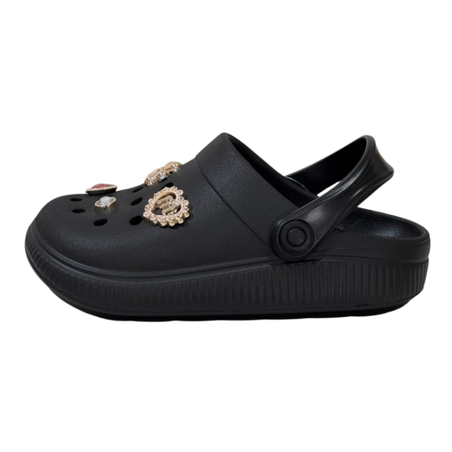 Sandália Infantil Molekinha com Apliques 2591-103 Preto 2