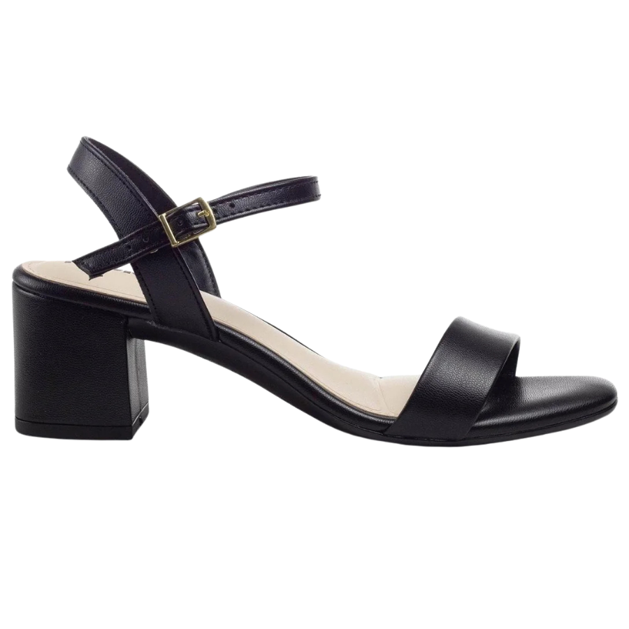 Sandália Feminina Moleca Salto Bloco 5496-101 Preto 2