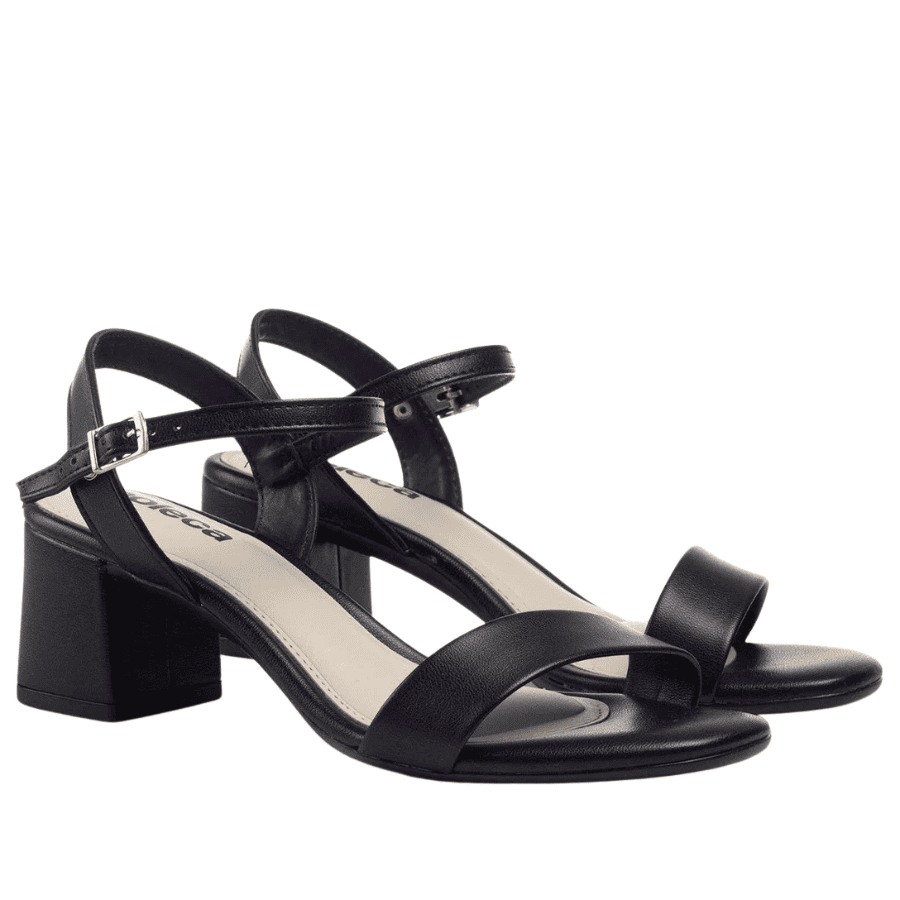 Sandália Feminina Moleca Salto Bloco 5496-101 Preto 4
