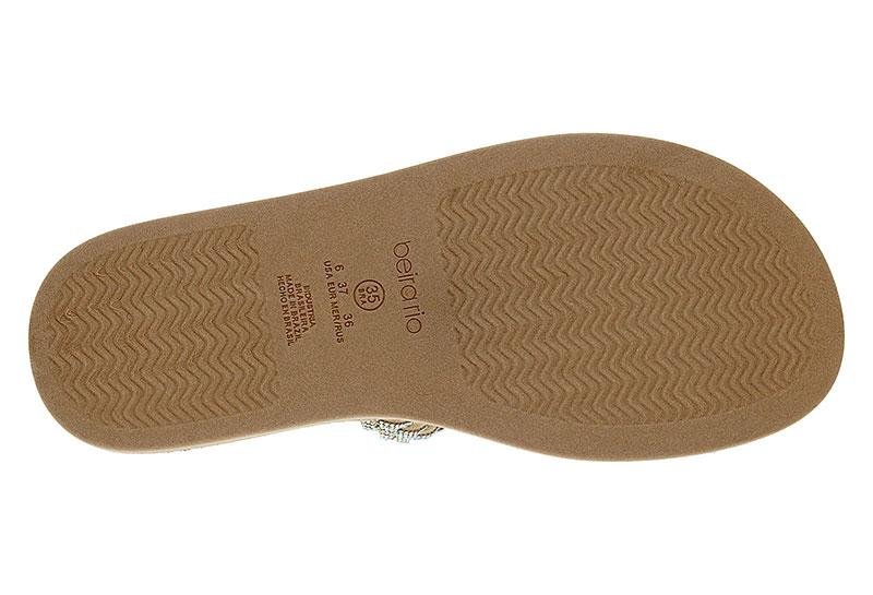 Sandália Papete Feminina Beira Rio 8488-105 Bege 3