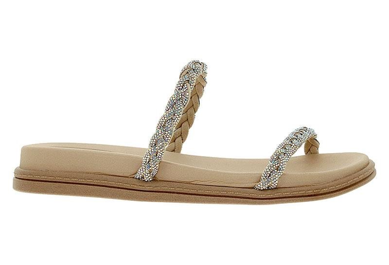 Sandália Papete Feminina Beira Rio 8488-105 Bege 2