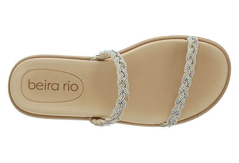 Sandália Papete Feminina Beira Rio 8488-105 Bege 4