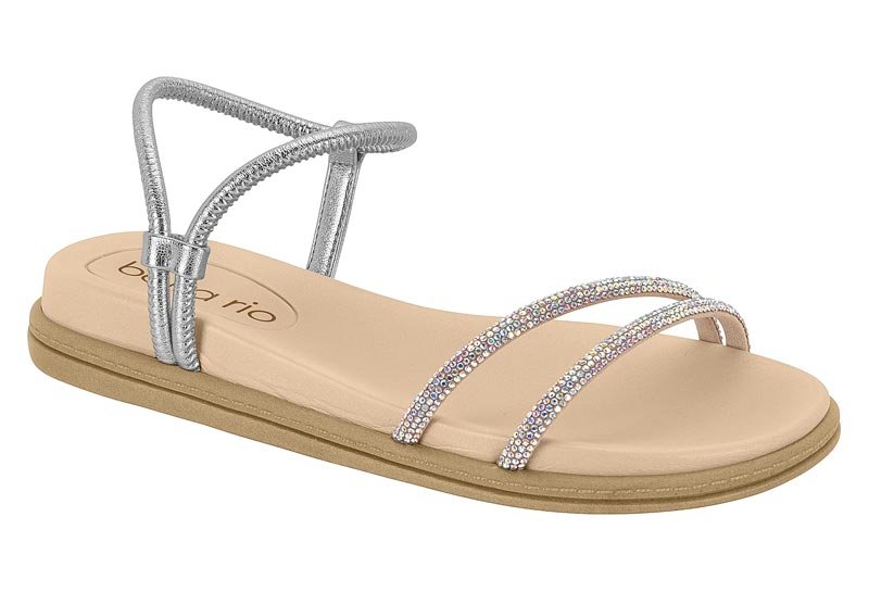 Sandália Feminina Beira Rio Com Brilho 8488-113