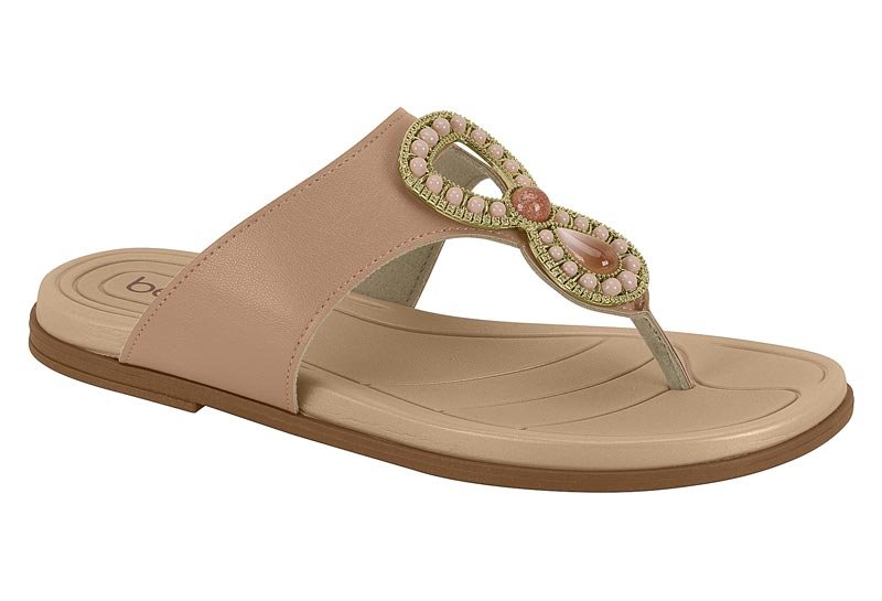 Rasteirinha Feminina Beira Rio com Pedrarias 8507-119