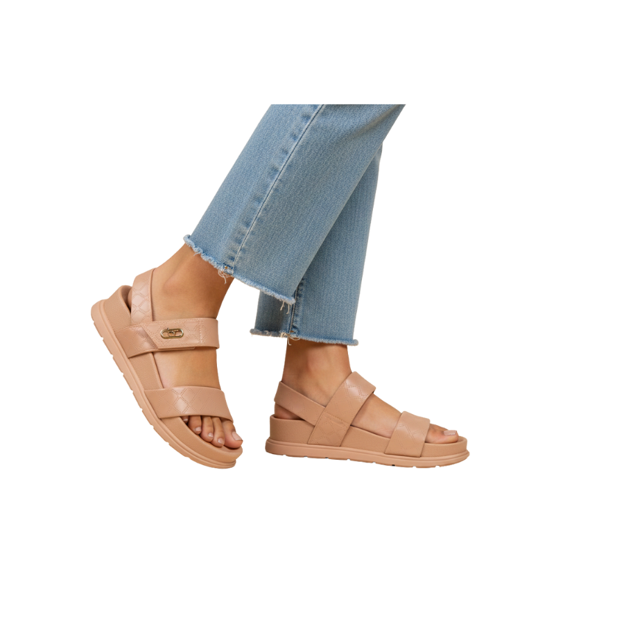 Sandália Feminina Papete Beira Rio 8534-102 Bege 2