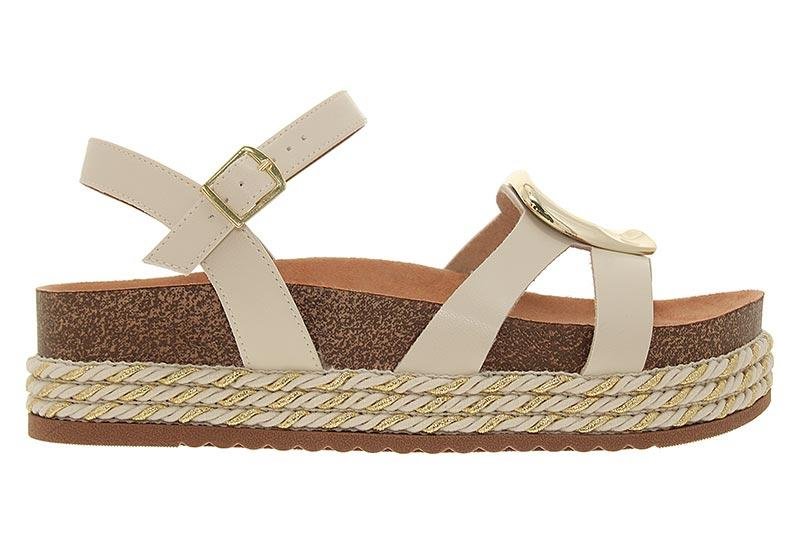 Sandália Feminina Beira Rio Plataforma 8546-207 Off White 5