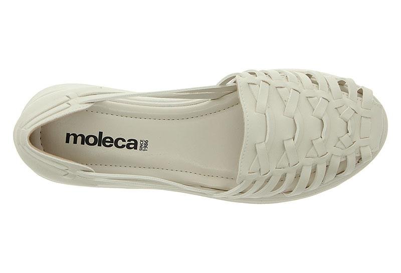 Sandália Feminina Moleca Tiras Tramadas 5478-105 Branco 4