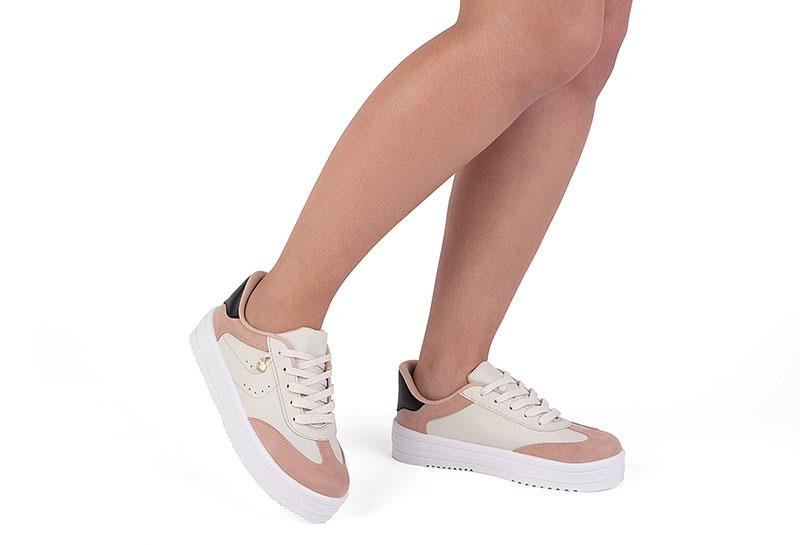 Tênis Casual Feminino Moleca 5782-318 Bege 2