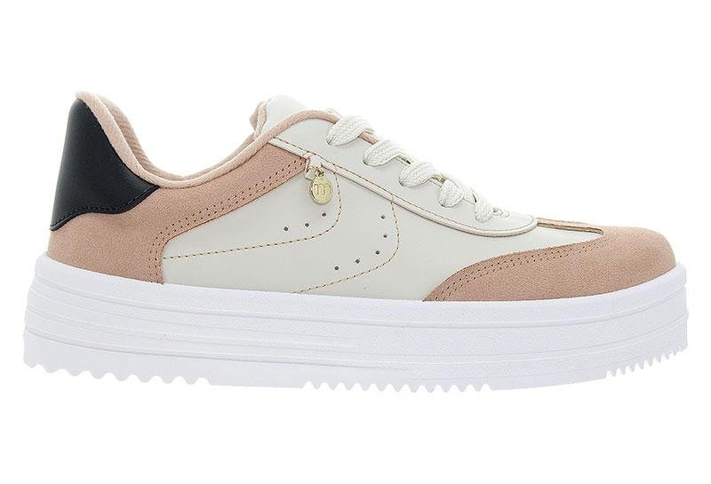 Tênis Casual Feminino Moleca 5782-318 Bege 3