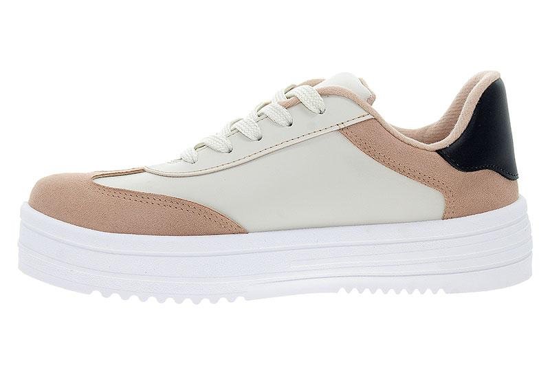 Tênis Casual Feminino Moleca 5782-318 Bege 4
