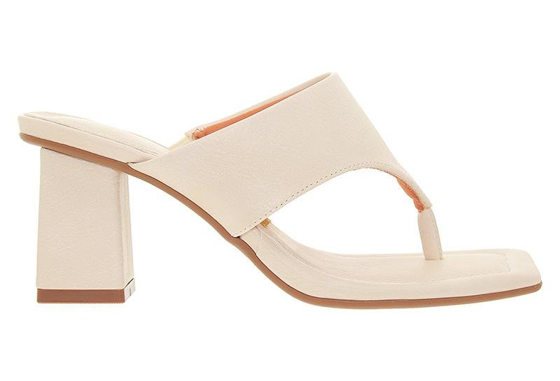 Tamanco Feminino Vizzano Salto Médio 6455-135 Branco 2