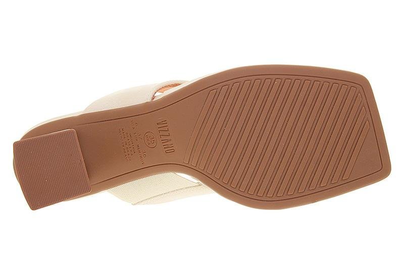 Tamanco Feminino Vizzano Salto Médio 6455-135 Branco 5