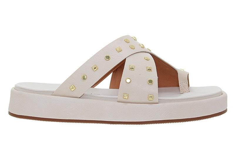 Sandália Feminina Vizzano Flatform com Aplicações 6506-130 Branco 3