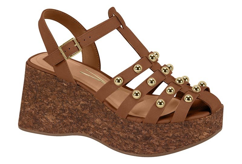 Sandália Anabela Feminina Vizzano 6559-105