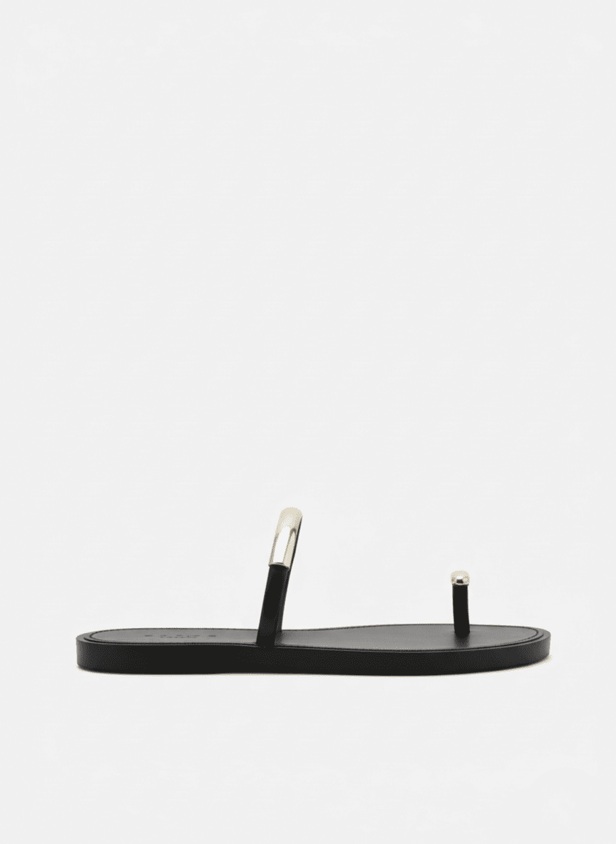 Sandália Rasteira Brizza Arezzo Preto 3