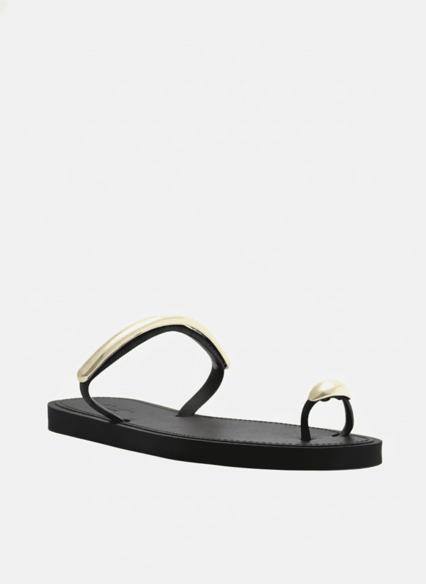 Sandália Rasteira Brizza Arezzo Preto 4