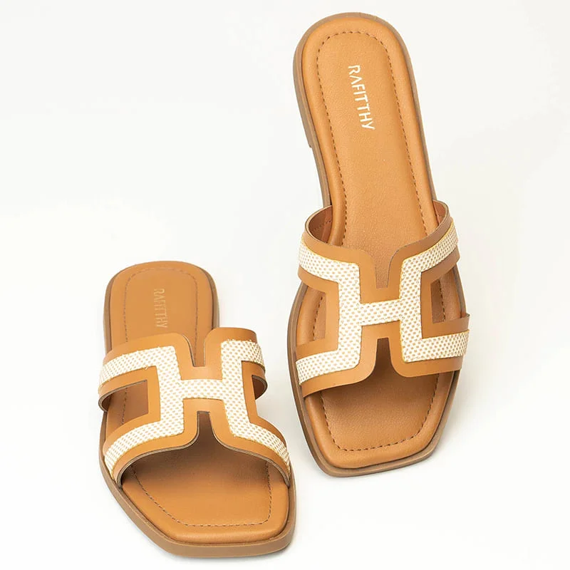 Sandália Rasteira Feminina Rafitthy 18.86003A Bege 4